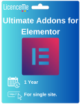 Ultimate Addons for Elementor 1 Year For single site.