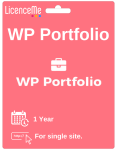 WP Portfolio 1 Year For Single site