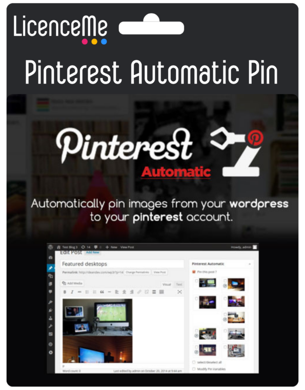 Pinterest Automatic Pin Wordpress Plugin